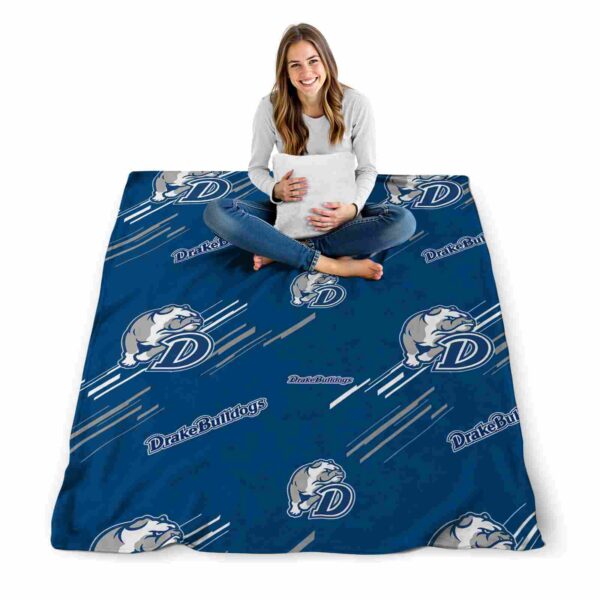 drake bulldogs fan spirit blue blanket high quality