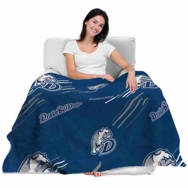 drake bulldogs fan spirit blue blanket latest model