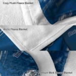 drake bulldogs fan spirit blue blanket premium grade
