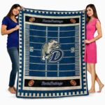 drake bulldogs football field blue blanket fashion forward