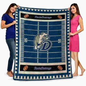 drake bulldogs football field blue blanket fashion forward