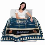 drake bulldogs football field blue blanket latest model
