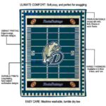drake bulldogs football field blue blanket new arrival