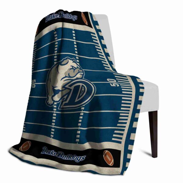 drake bulldogs football field blue blanket top rated