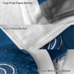 drake bulldogs gradient dots blue blanket premium grade