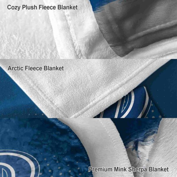 drake bulldogs gradient dots blue blanket premium grade