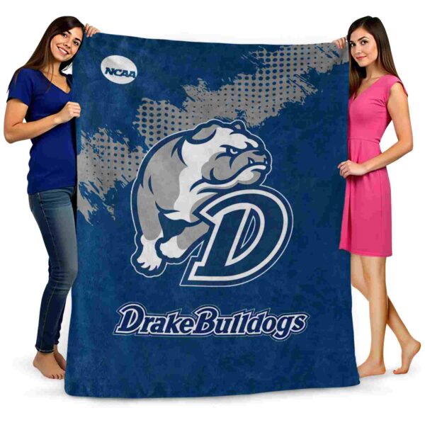 drake bulldogs grunge texture blue blanket fashion forward