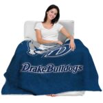 drake bulldogs grunge texture blue blanket latest model