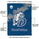 drake bulldogs grunge texture blue blanket new arrival