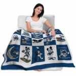 drake bulldogs mickey minnie blue white blanket latest model