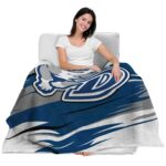 drake bulldogs paint streaks blue white blanket best selling