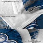 drake bulldogs paint streaks blue white blanket best selling