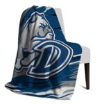 drake bulldogs paint streaks blue white blanket best selling