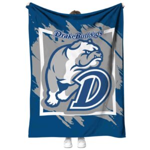 drake bulldogs splatter effect blue blanket best selling