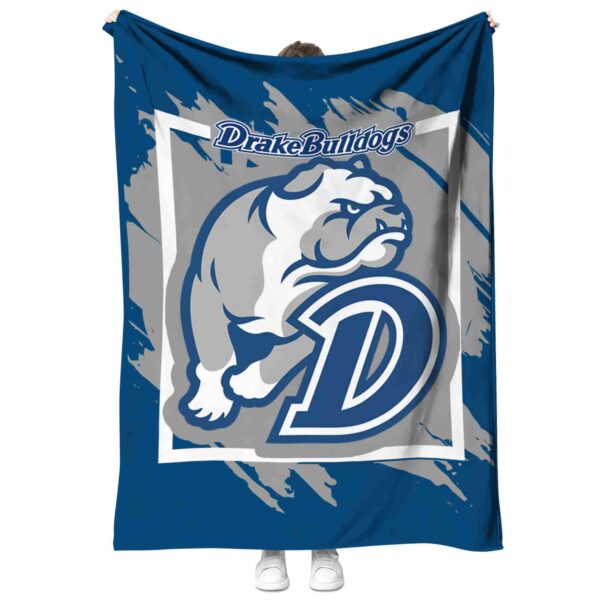 drake bulldogs splatter effect blue blanket best selling