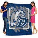 drake bulldogs splatter effect blue blanket fashion forward