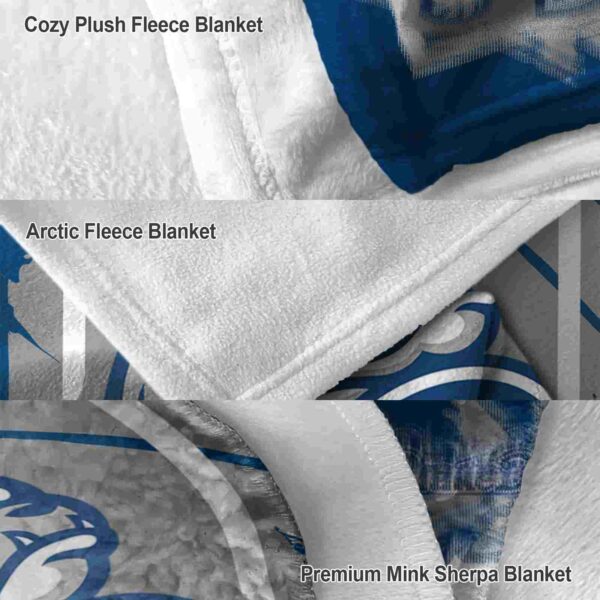 drake bulldogs splatter effect blue blanket premium grade