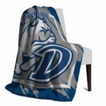 drake bulldogs splatter effect blue blanket top rated