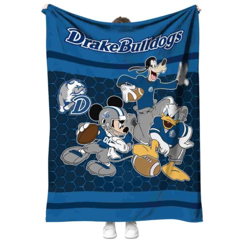 drake bulldogs three musketeers blue blanket best selling