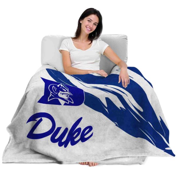 duke blue devils brushstrokes blue white blanket latest model