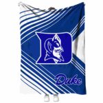 duke blue devils diagonal stripes blue blanket best selling