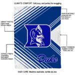 duke blue devils diagonal stripes blue blanket new arrival