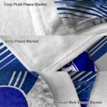 duke blue devils diagonal stripes blue blanket premium grade