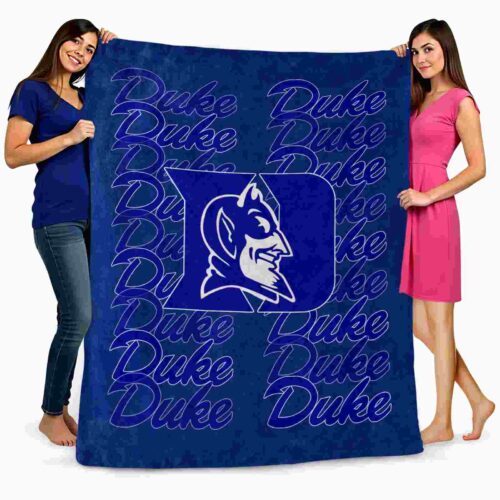 duke blue devils fan pride blue blanket fashion forward