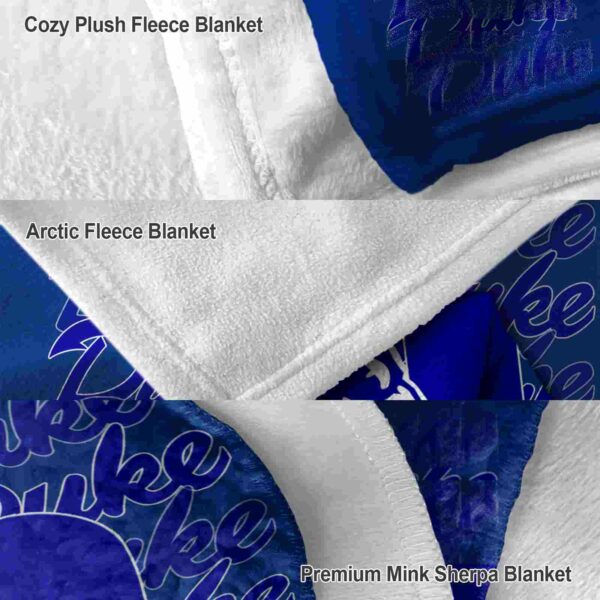 duke blue devils fan pride blue blanket premium grade