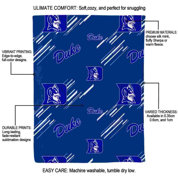 duke blue devils fan spirit blue blanket new arrival