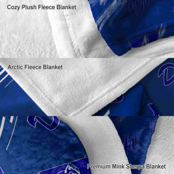 duke blue devils fan spirit blue blanket premium grade