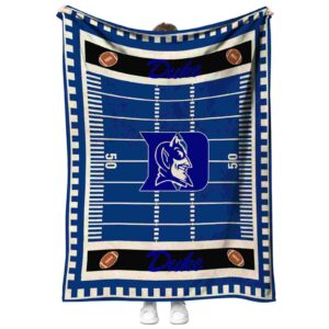duke blue devils football field blue blanket best selling