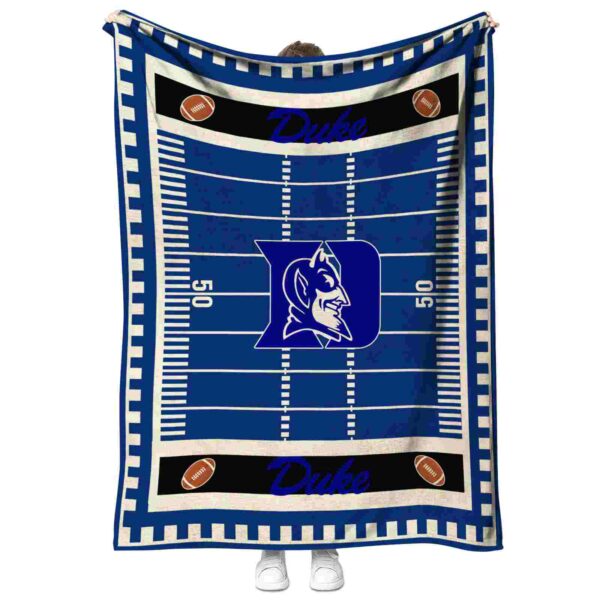 duke blue devils football field blue blanket best selling