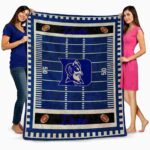 duke blue devils football field blue blanket fashion forward