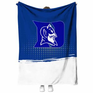 duke blue devils gradient dots blue blanket best selling
