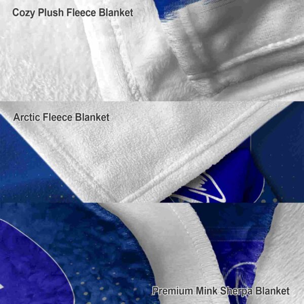 duke blue devils gradient dots blue blanket premium grade