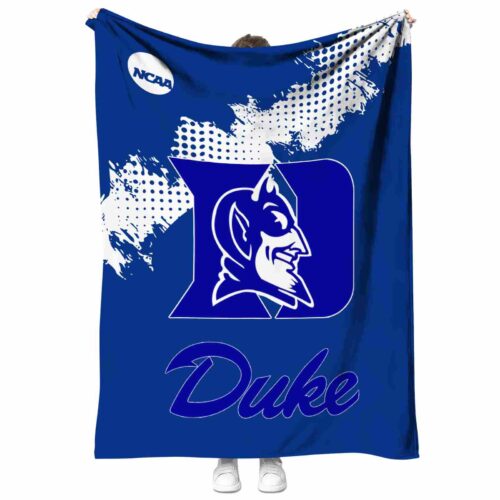 duke blue devils grunge texture blue blanket best selling