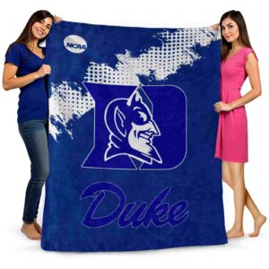duke blue devils grunge texture blue blanket fashion forward