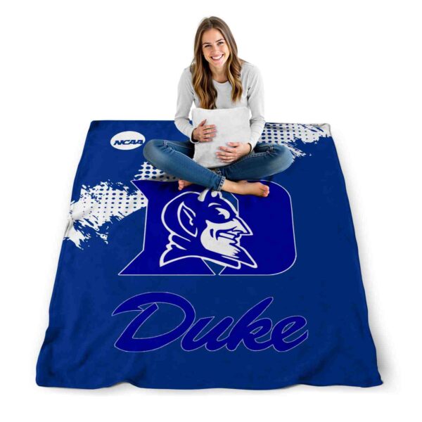 duke blue devils grunge texture blue blanket high quality