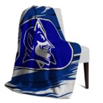 duke blue devils paint streaks blue white blanket best selling