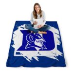 duke blue devils splatter effect blue blanket best selling
