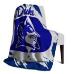 duke blue devils splatter effect blue blanket best selling