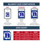 duke blue devils splatter effect blue blanket best selling