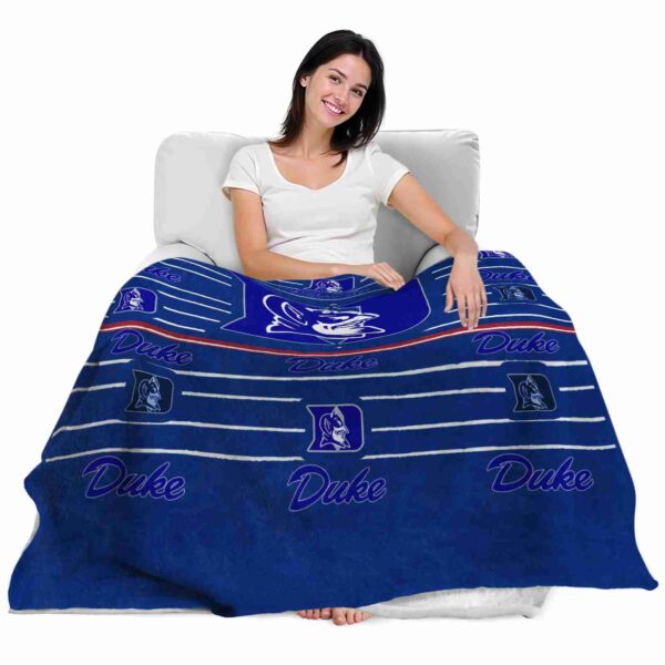 duke blue devils striped pattern blue blanket latest model