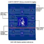 duke blue devils striped pattern blue blanket new arrival