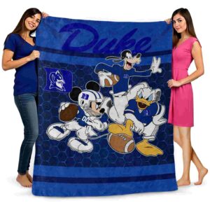 duke blue devils three musketeers blue blanket fashion forward