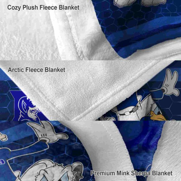duke blue devils three musketeers blue blanket premium grade