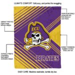 east carolina pirates diagonal stripes purple blanket best selling