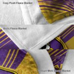 east carolina pirates diagonal stripes purple blanket best selling