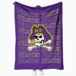 east carolina pirates fan pride purple blanket best selling